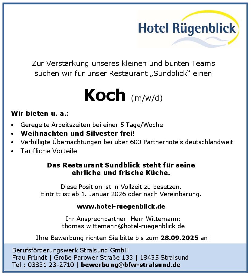 Stellenanzeige_Koch